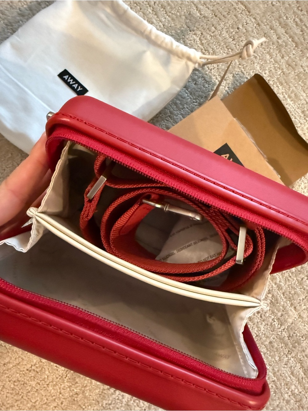 Away Red Carry-On Flex & matching Crossbody bag - Picture 10 of 11